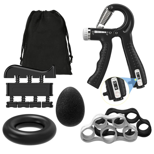 HAND GRIP + Kit de 5 Piezas Ejercitadores De Manos y Brazos